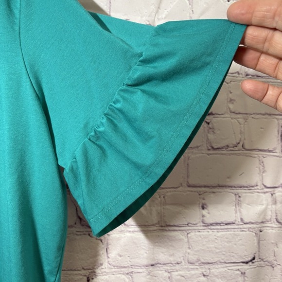 Women's Ruby Rd Green Top Size PXL - Picture 7 of 7